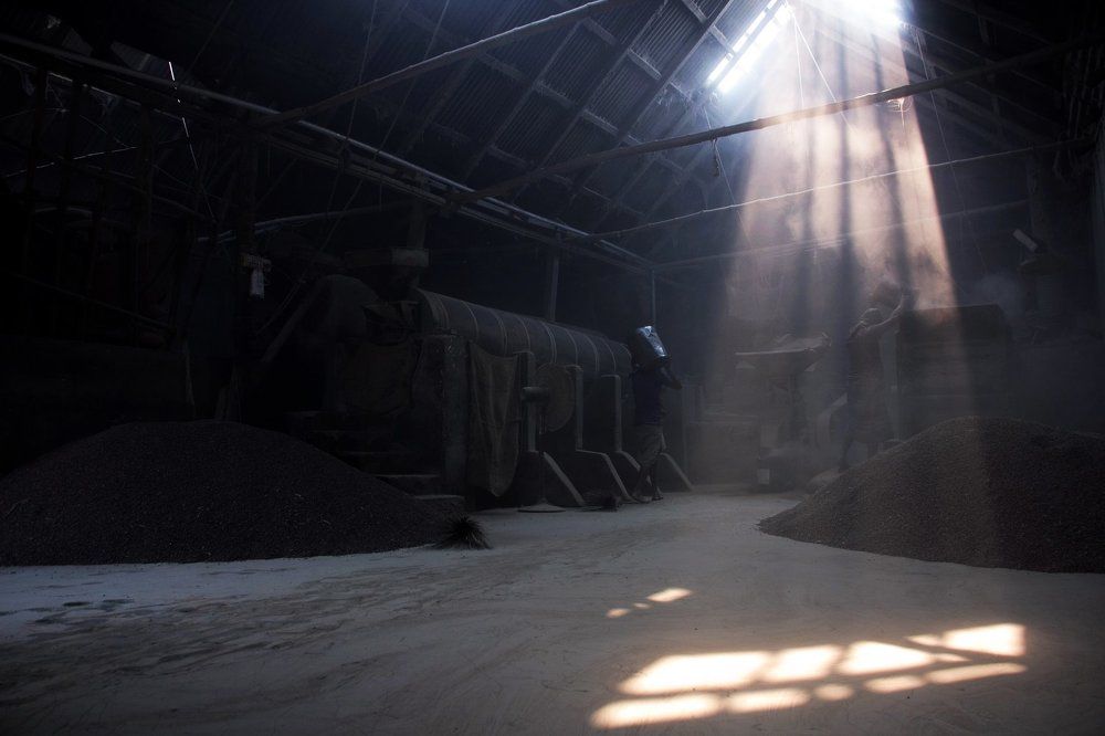 The daily labour in day light
