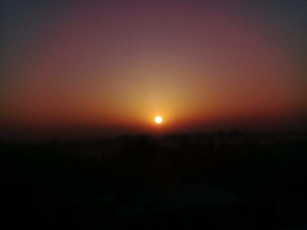 sun rising time