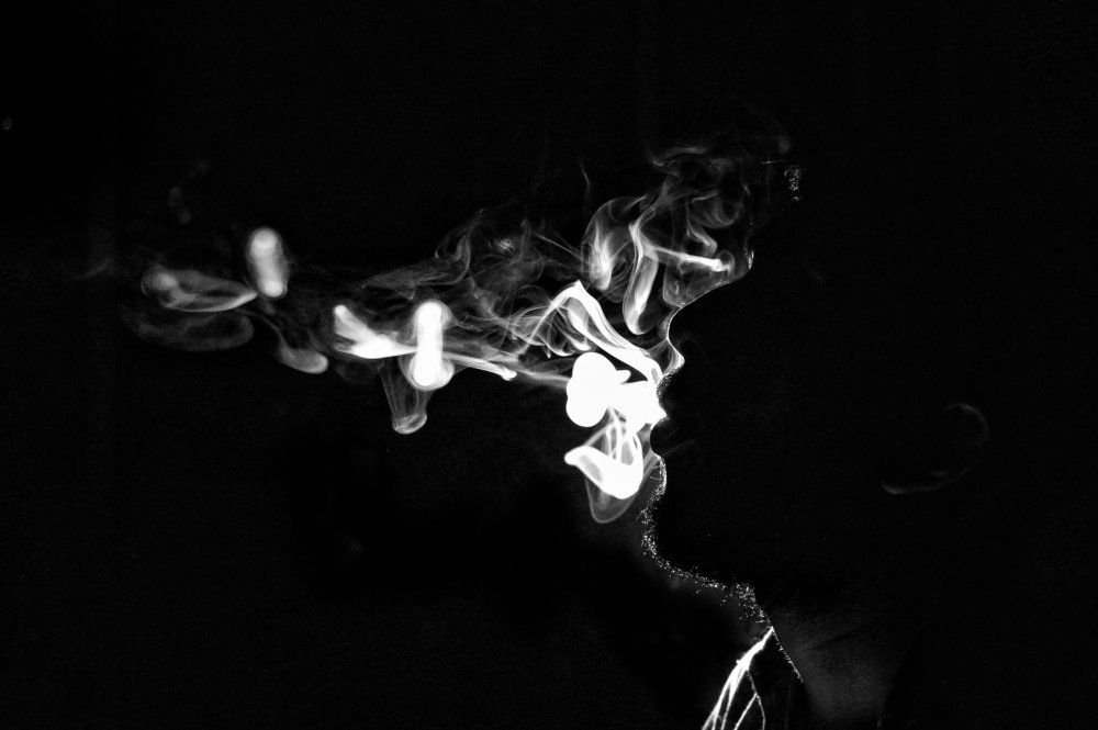 Black against White