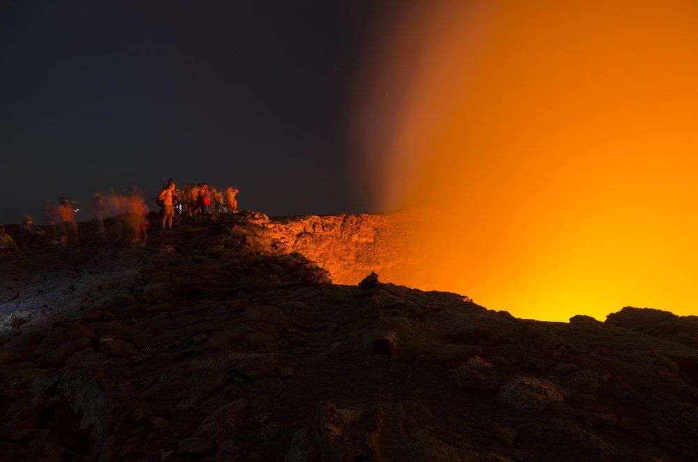 Volcano Erta Ale. Ethiopia.