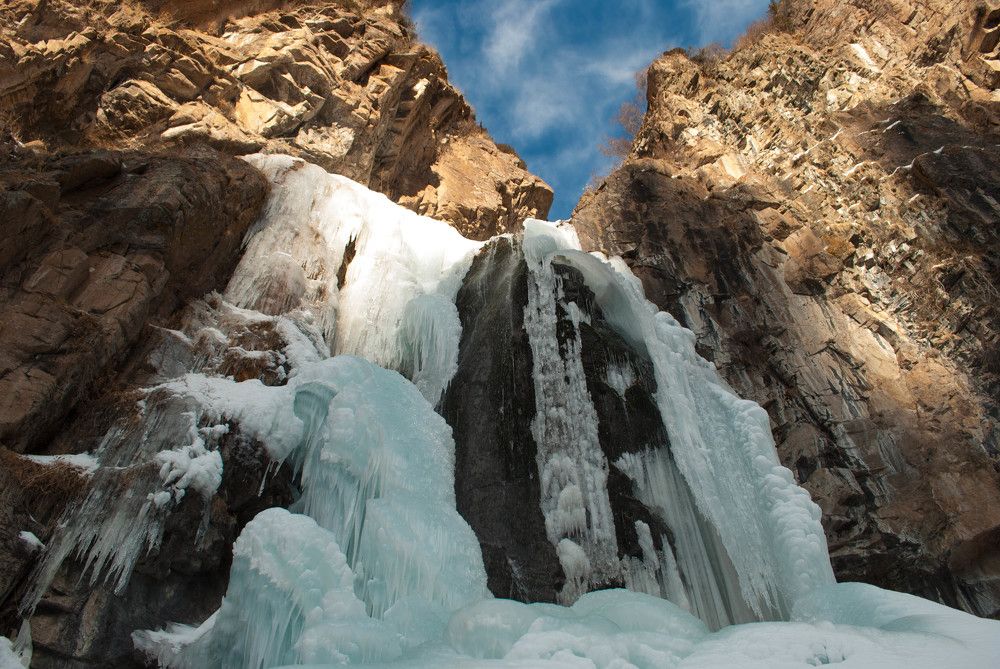 Ice waterfall