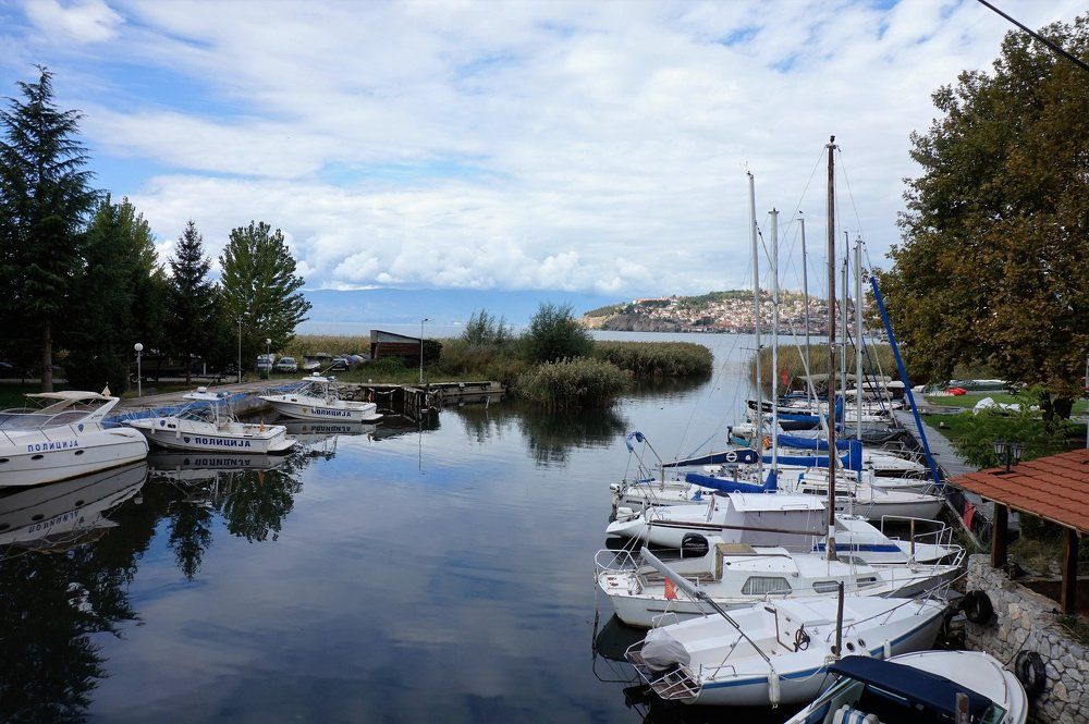 Охрид. Лодочная станция.