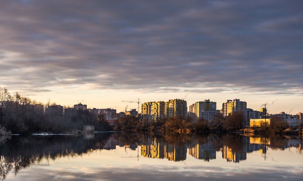утро над городом