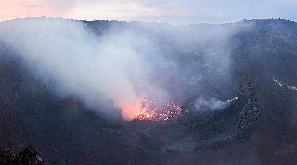 Вечер на вулкане