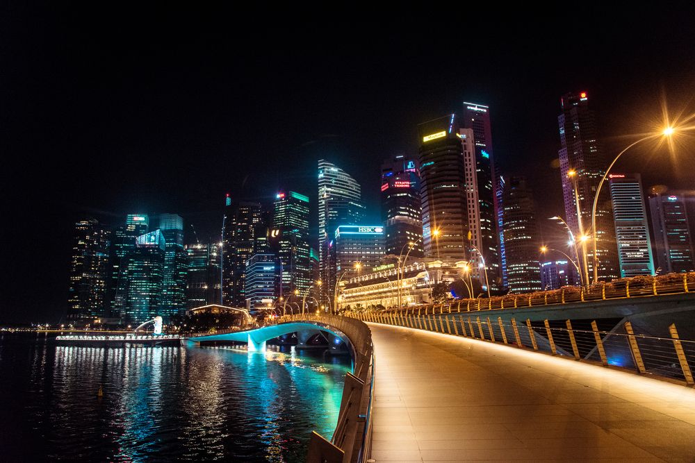 ночной сингапур