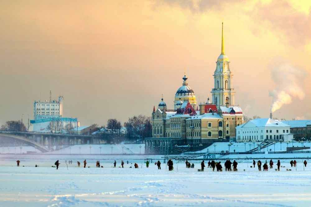 Зимний Рыбинск.