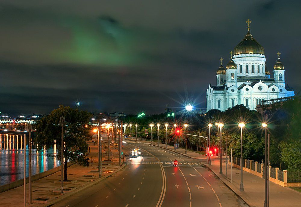 Северное сияние в Москве
