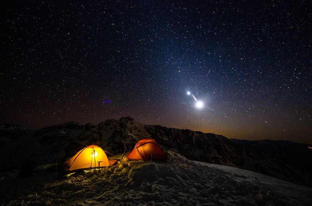 Ночь в горах Высокого Атласа