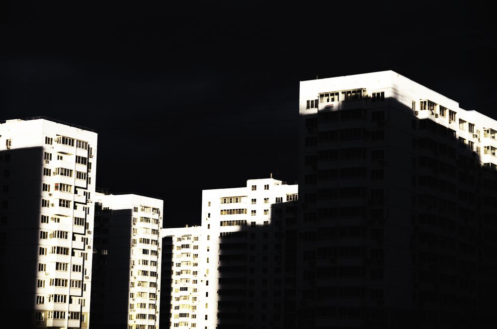 Закат на районе