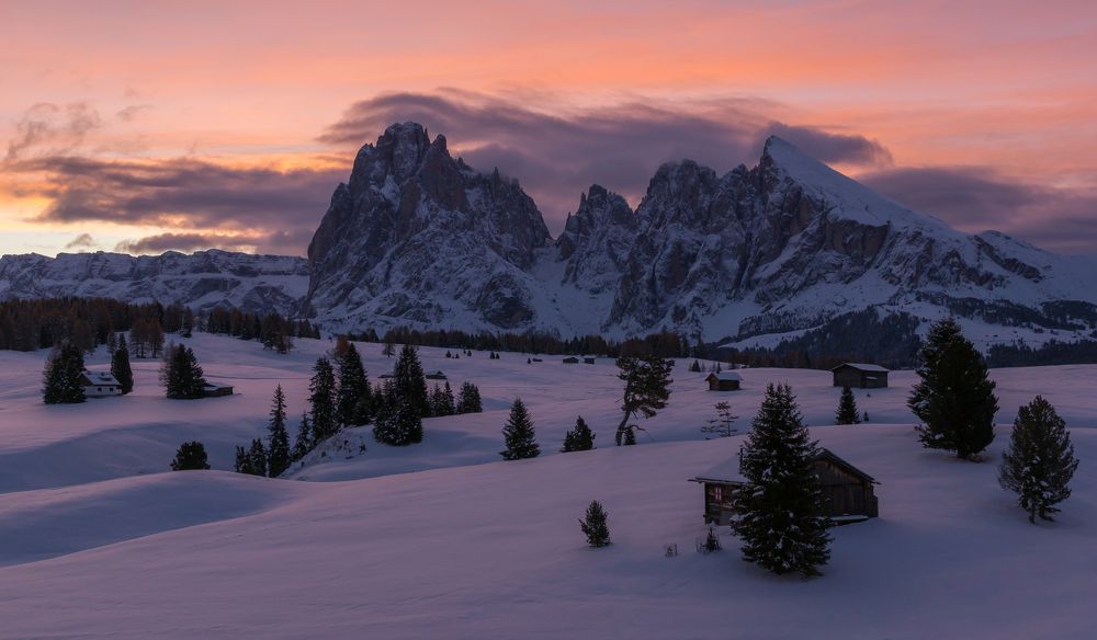 Sunrise on Alpe di Siusi