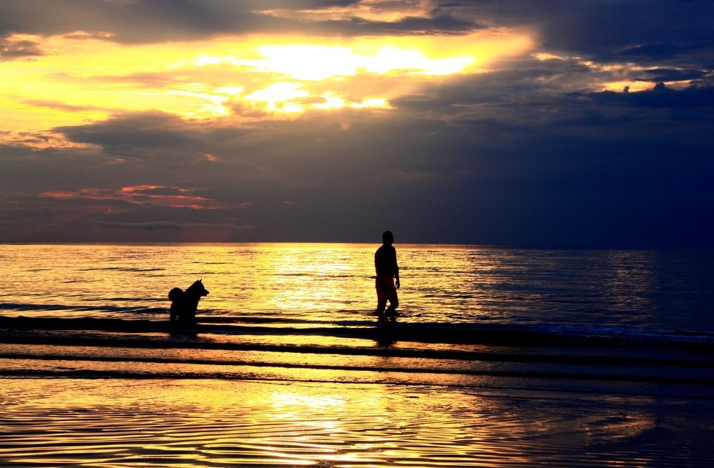 Лето. Море. Закат.