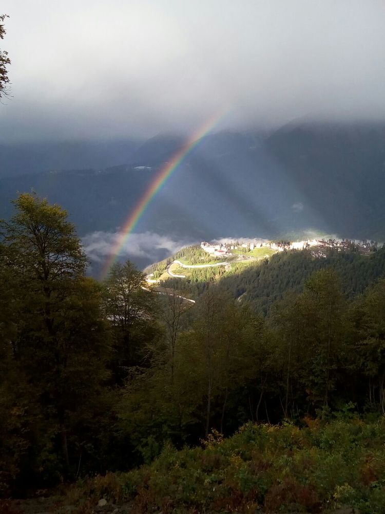 Радуга над Роза Хутор.