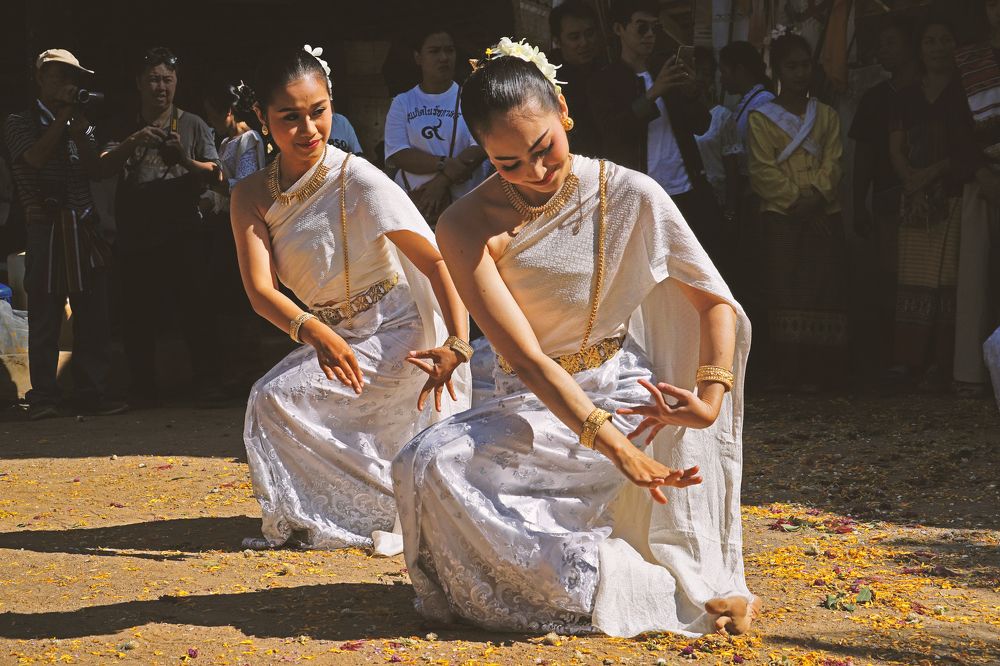 temple festival dancing