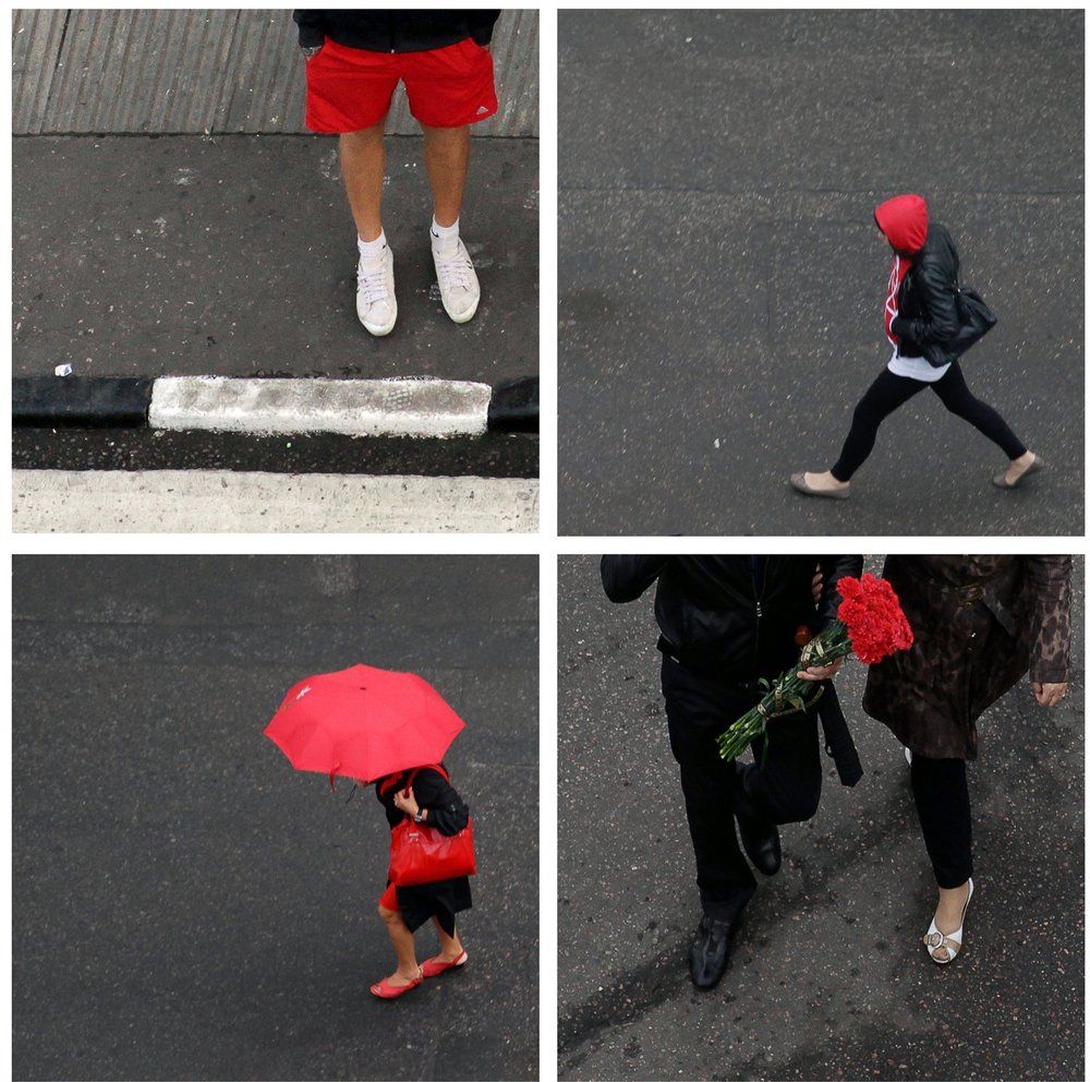 Composition with red