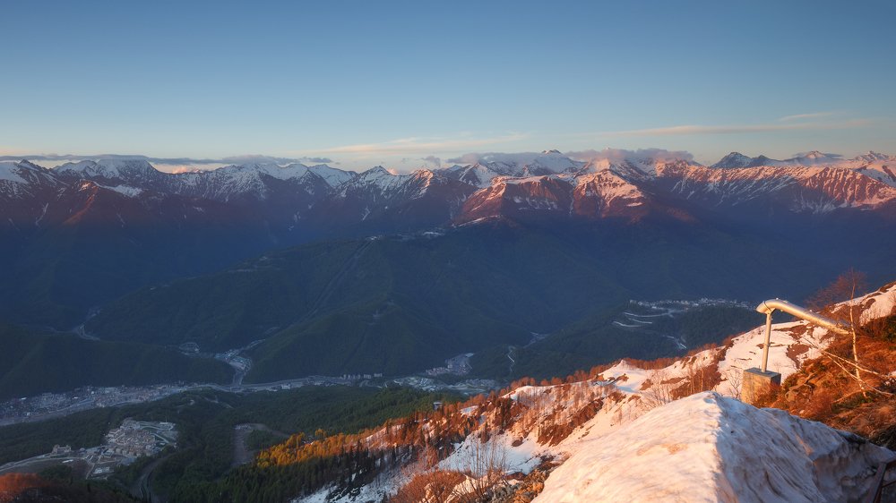 Закат в горах