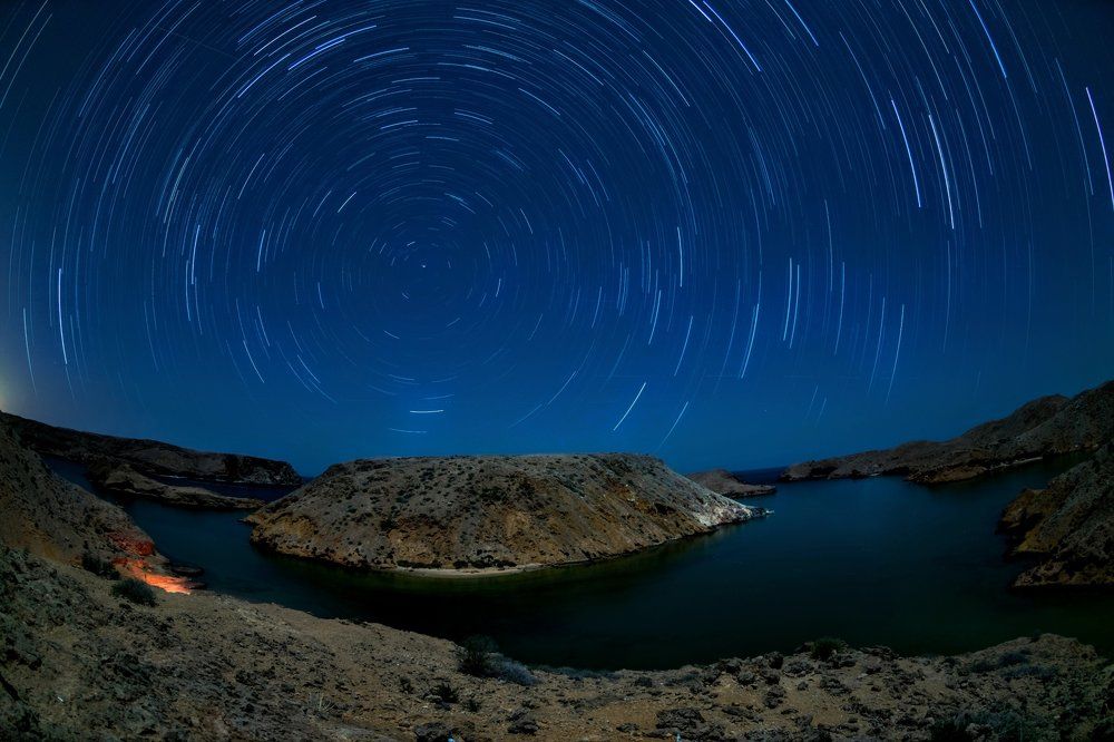 Time lapse star galaxy