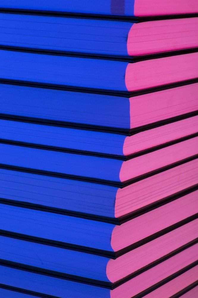 В сине-розовых тонах