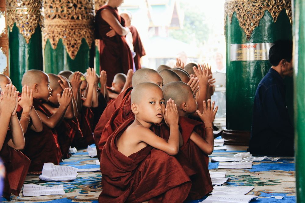 Looking to the camera