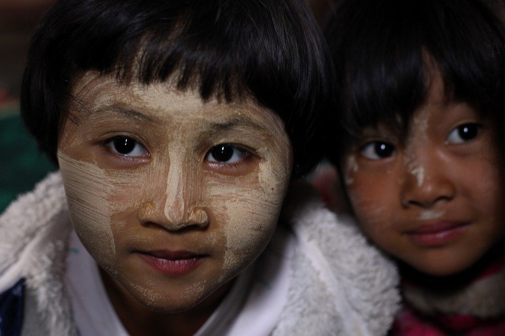 Schoolgirls in Myanmar