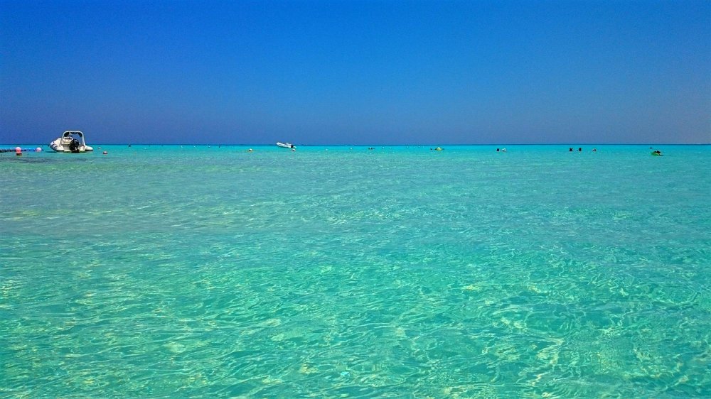Blue sea in Egypt