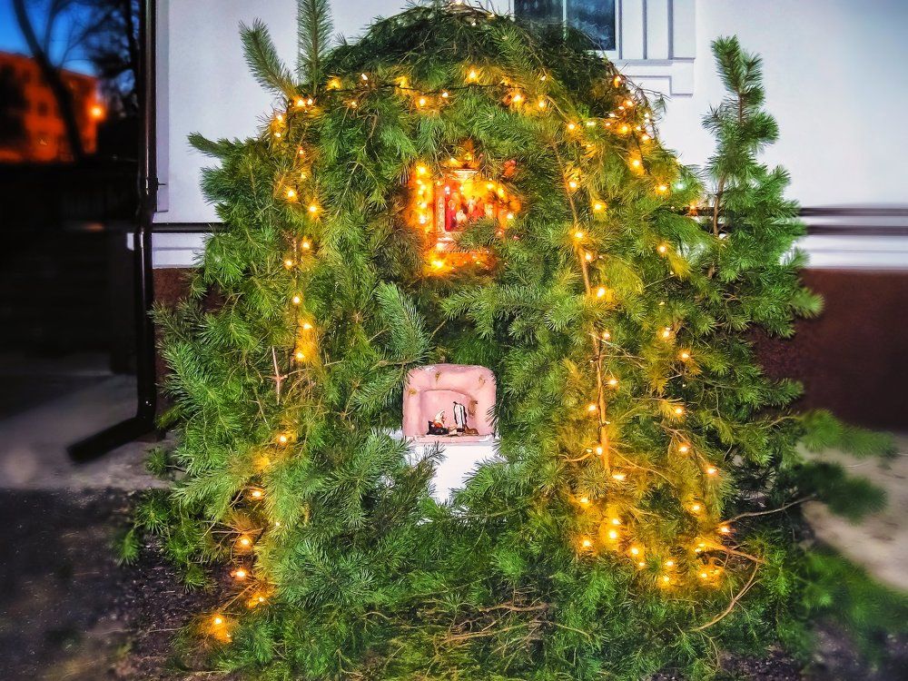 Рождественский шалаш