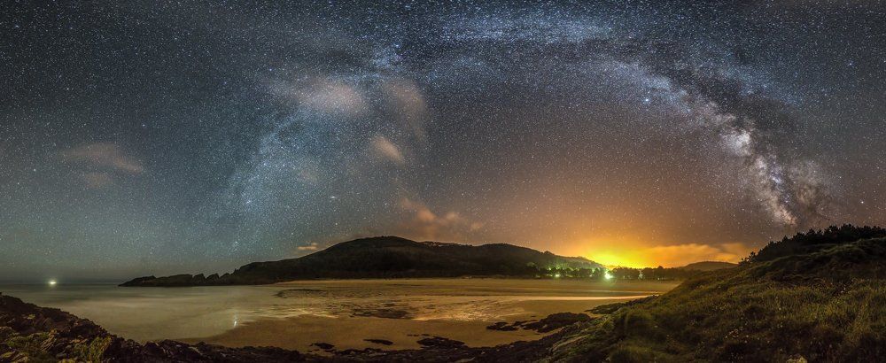 Milky way on the beach