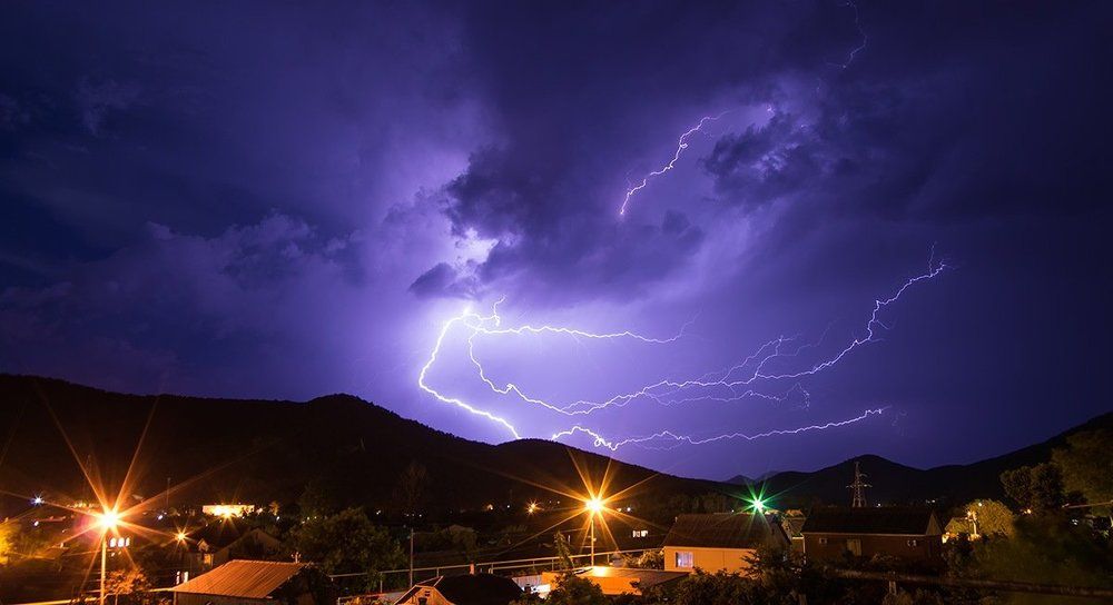 Июньская гроза в горах