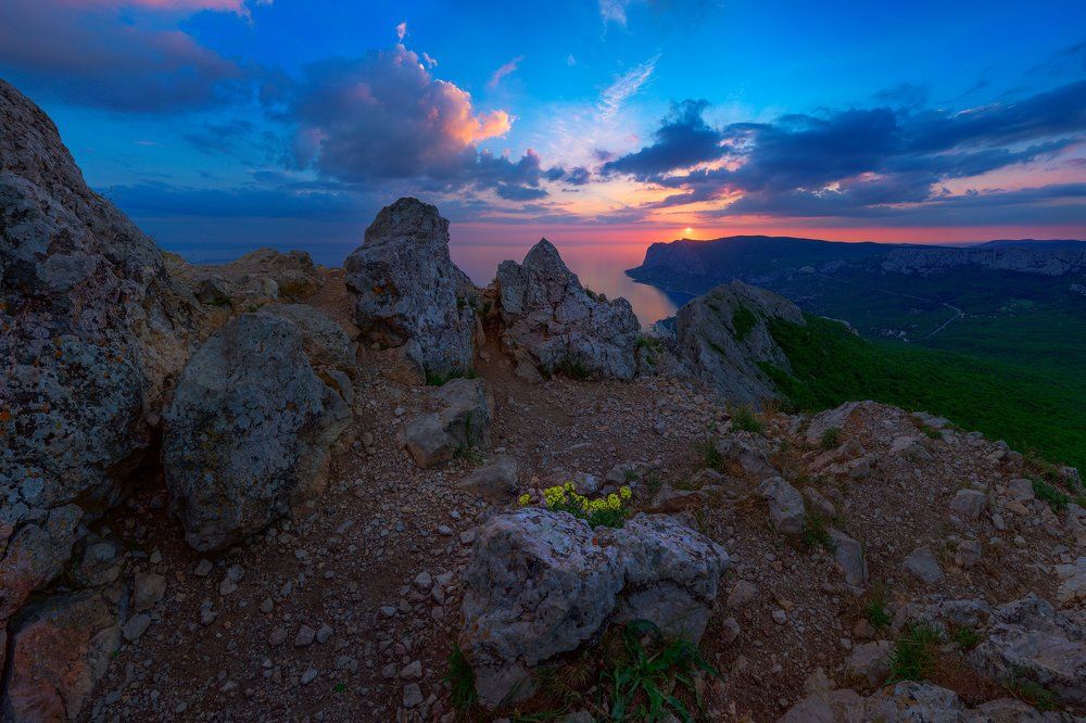 Закат на горе Ильяс-Кая