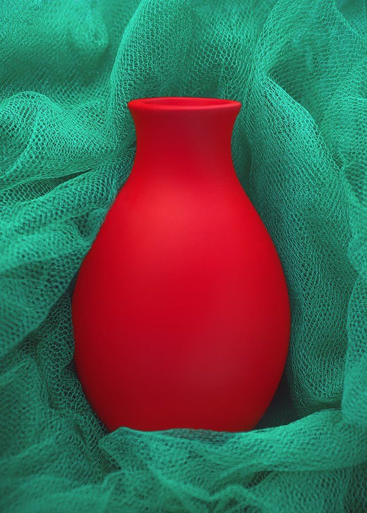 Red Vase