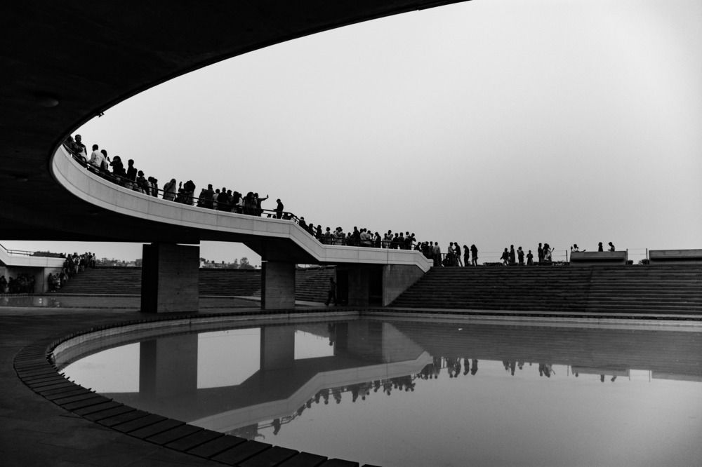 The bridges and pool