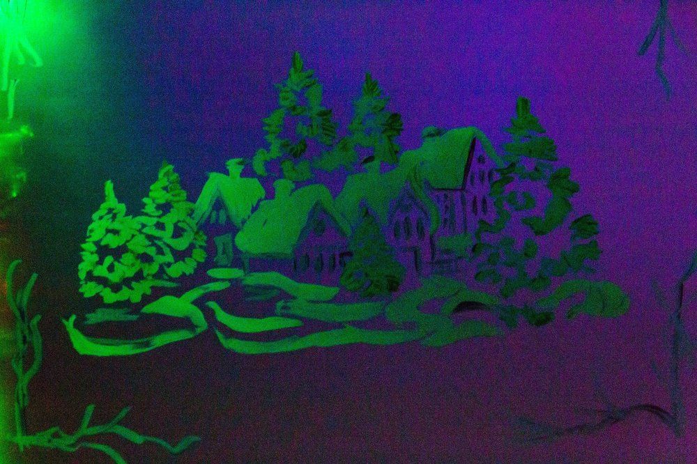 новогодний лес