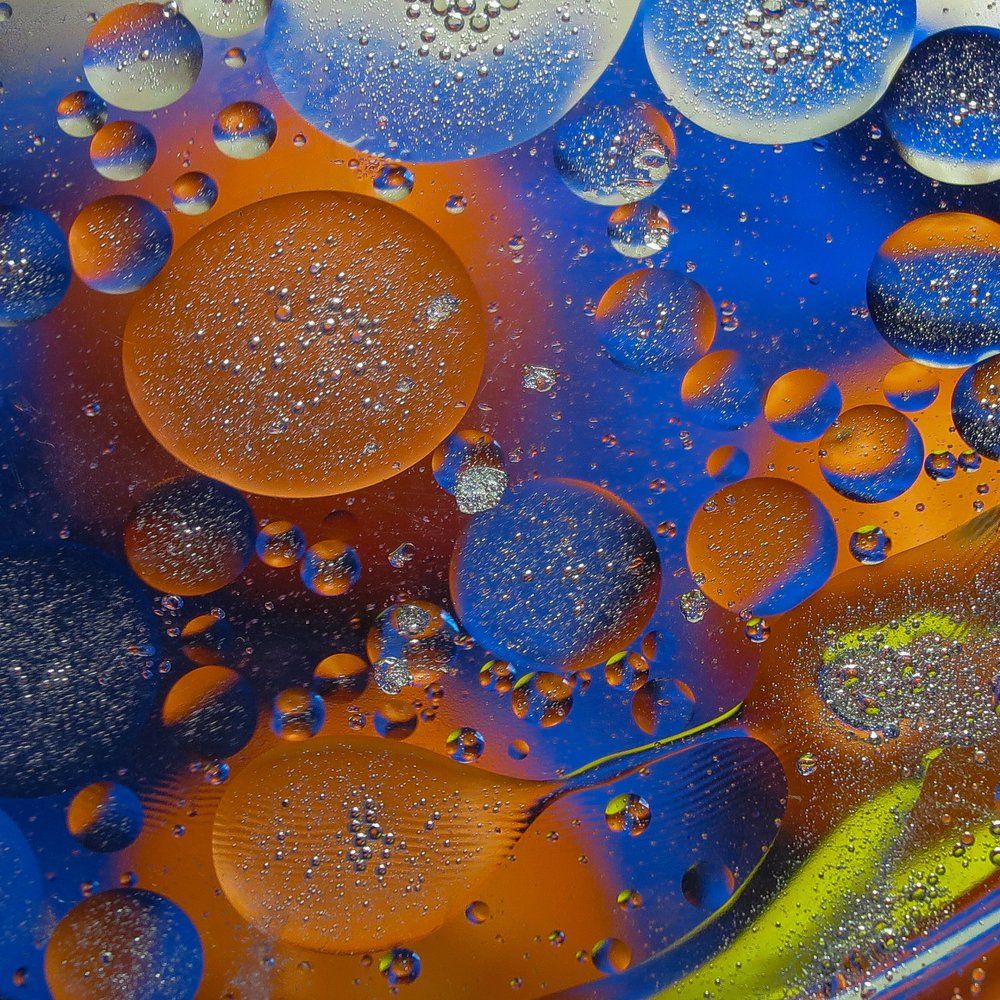 Хочется ярких красок... на синем