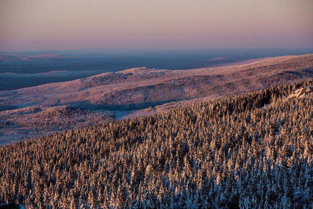 Закат над Тайгой
