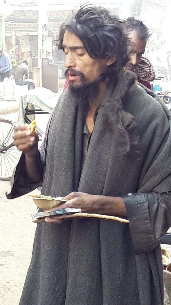 Old man seeting