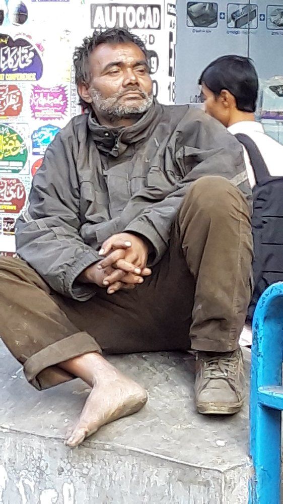 Old man seeting