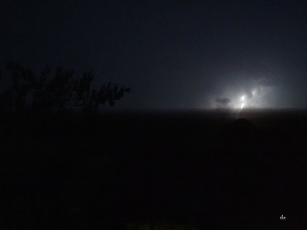 Lightning in the night