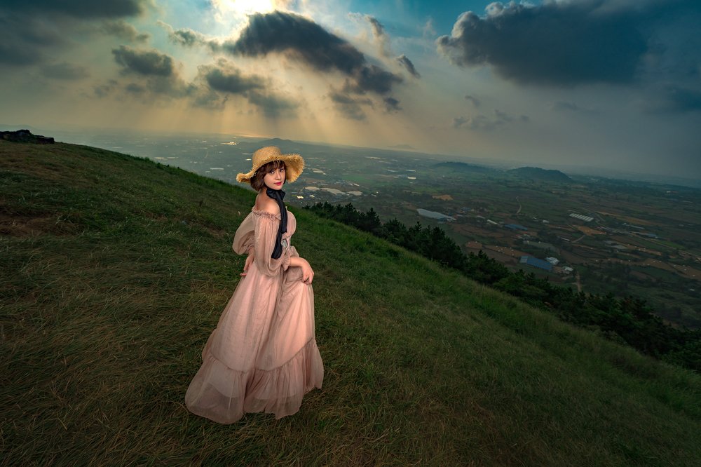 Oreum(Volcanic Cone) Heidi in Jeju Island