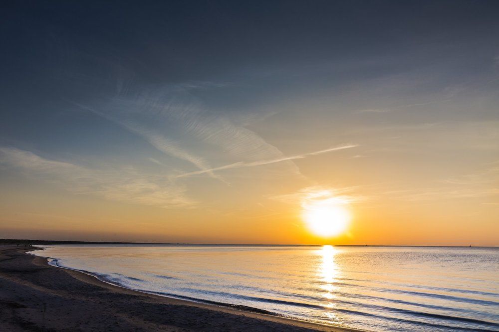 Закат на Рижском взморье
