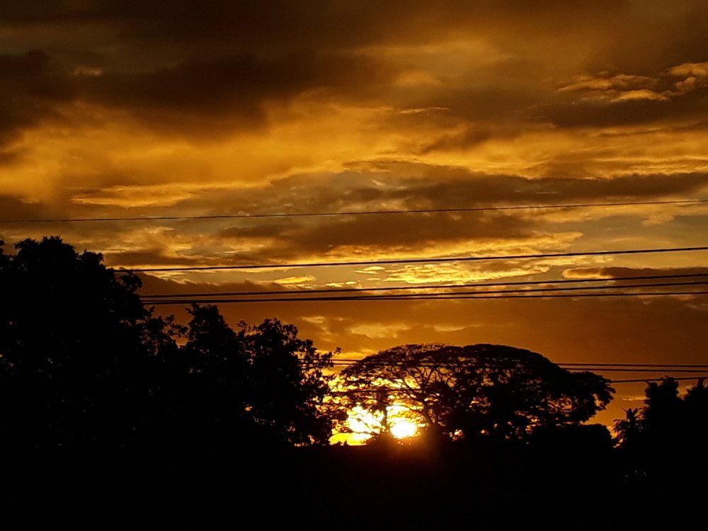 Amanecer en un pueblo