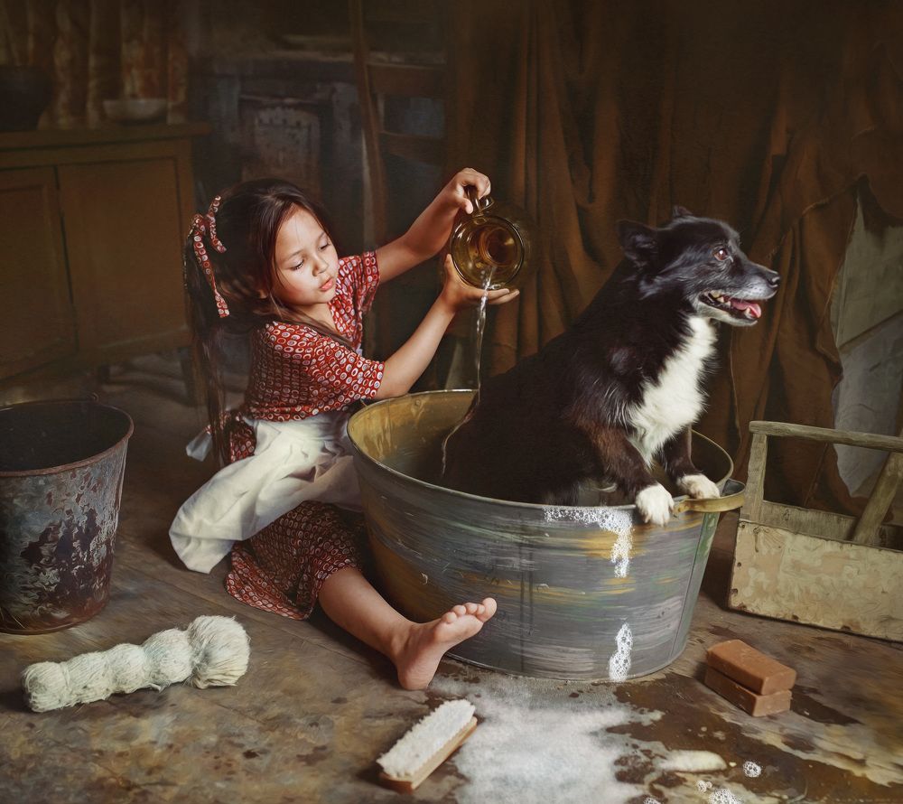 Купание Фунтика