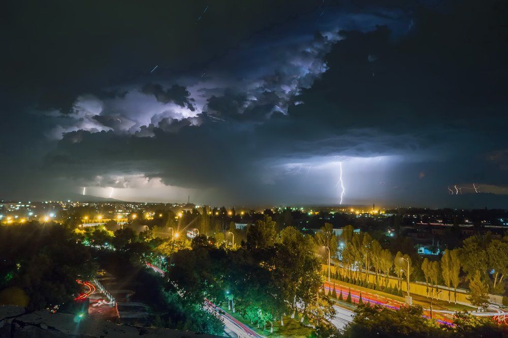 На крыше
