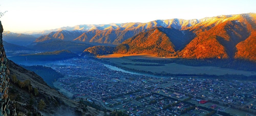 Утренний Чемал. Долина реки Катунь