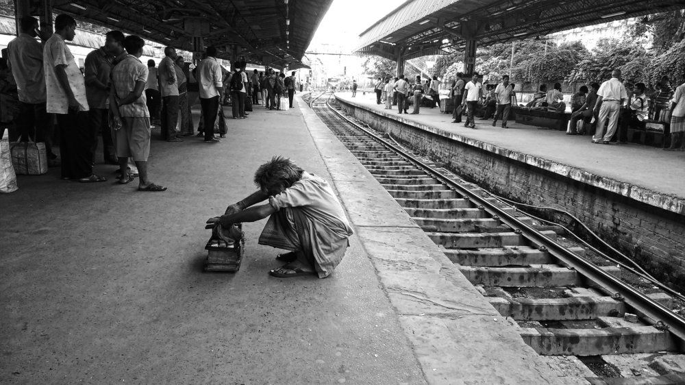 With everyone, but alone