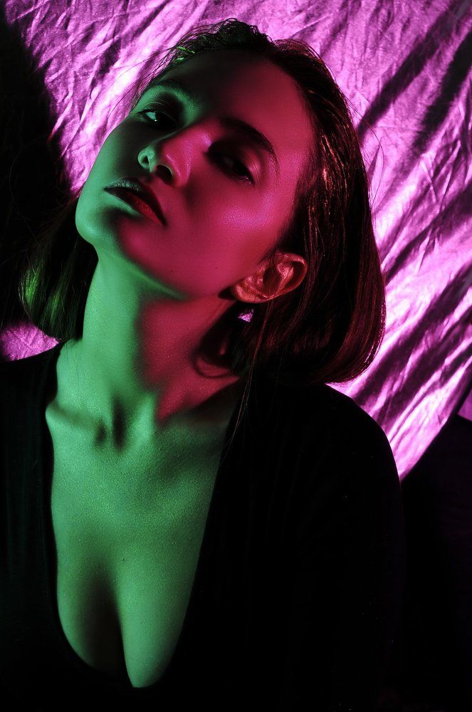 dichromatic portrait