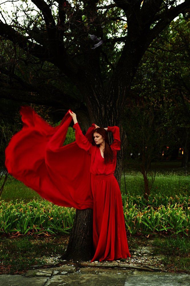 Red dress
