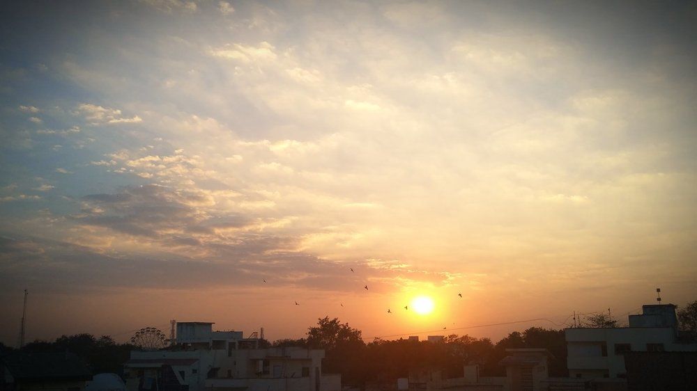 Colors Chemistry Of Sky With Sun