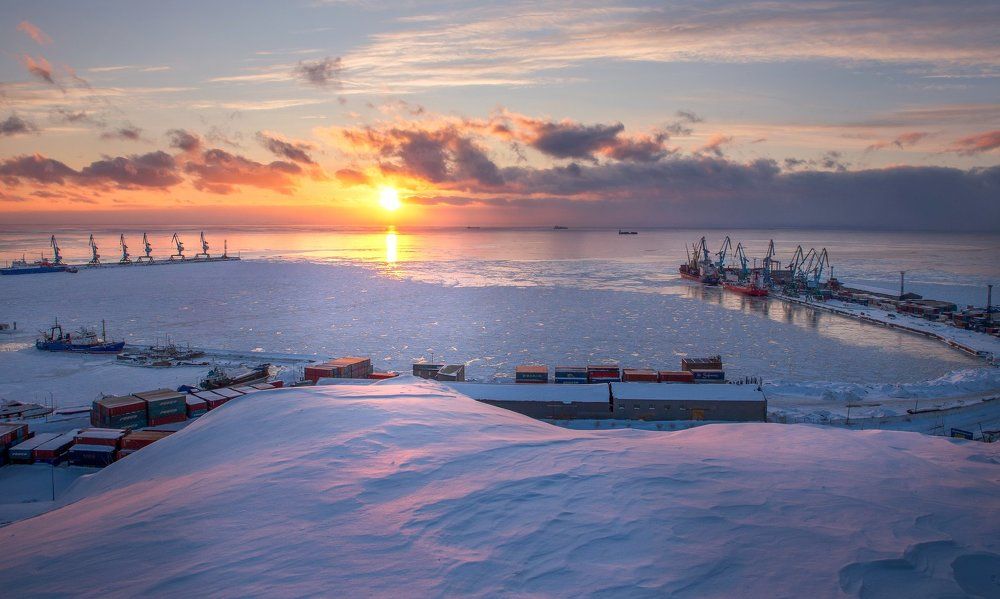 Зимний порт.