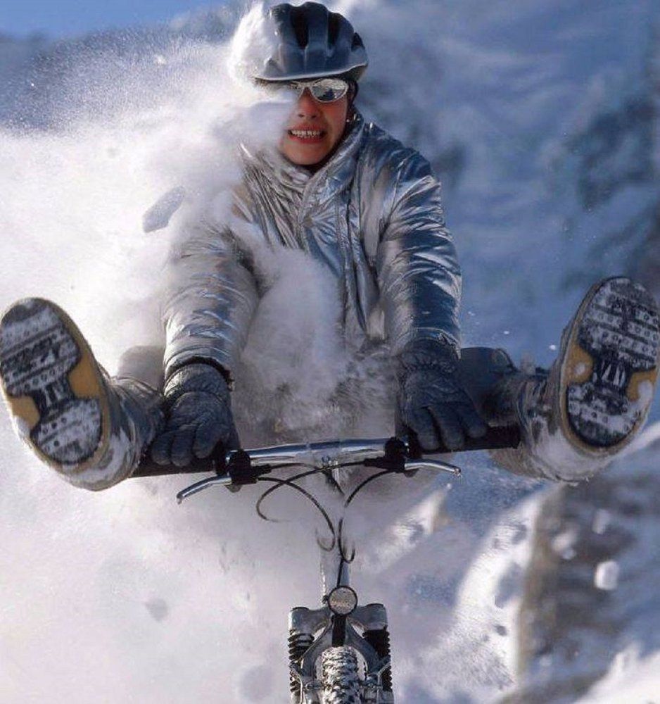 happiness in the snow