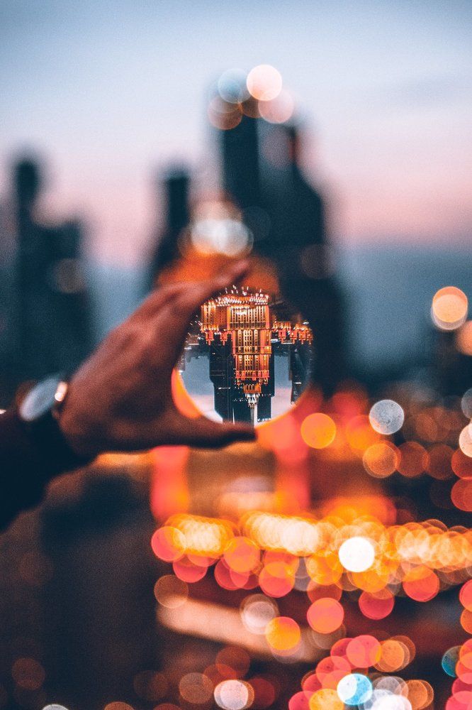 City through a prism