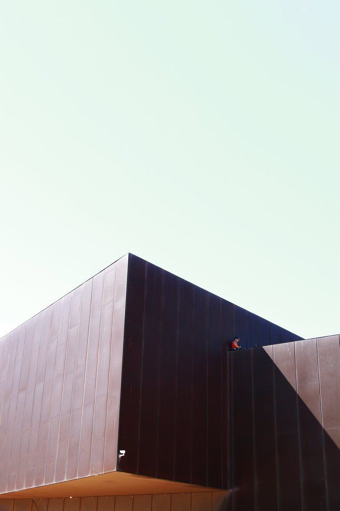 Man on rooftop
